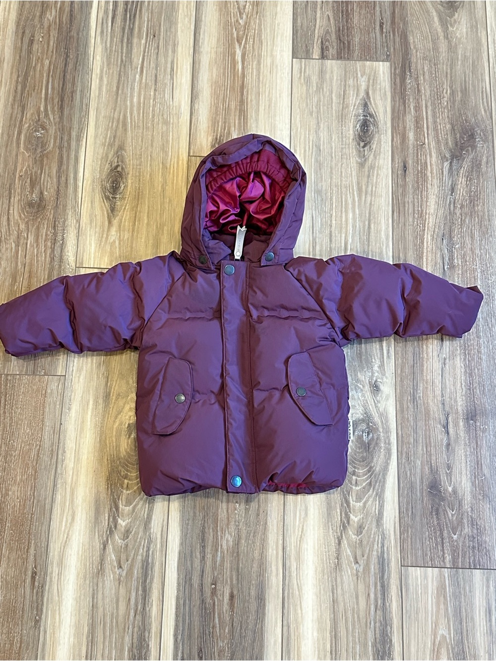 Mini A Ture Copenhagen Plum Down Puffer Coat 18 months